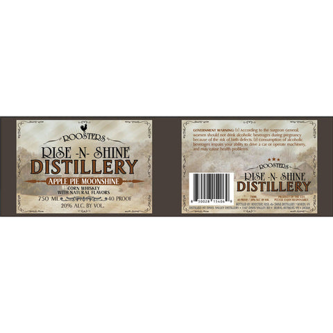 Rooster’s Rise-N-Shine Distillery Apple Pie Moonshine Rooster’s Rise-N-Shine Distillery Apple Pie Moonshine