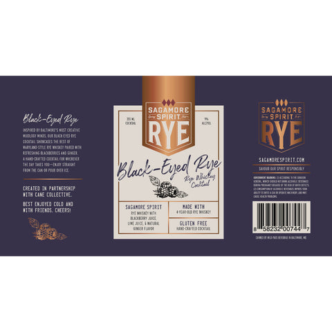 Sagamore Spirit Black-Eyed Rye Cocktail 4PK Sagamore Spirit Black-Eyed Rye Cocktail 4PK