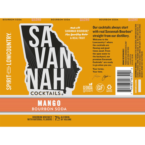Savannah Cocktails Mango Bourbon Soda Savannah Cocktails Mango Bourbon Soda