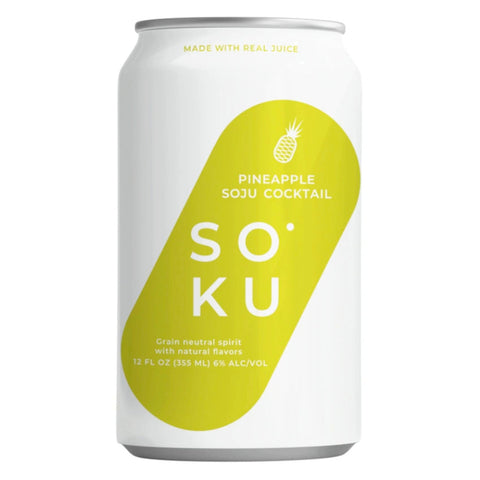 Soku Pineapple Soju Cocktail 4pk Soku Pineapple Soju Cocktail 4pk