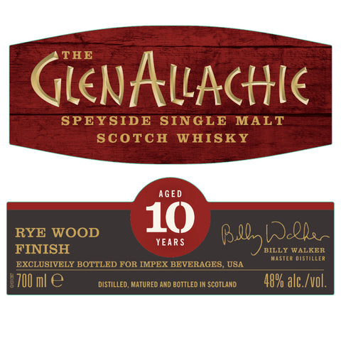 The GlenAllachie Ryewood Finish 10 Year Old The GlenAllachie Ryewood Finish 10 Year Old