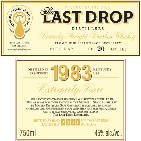 The Last Drop XXIV 1983 Buffalo Trace The Last Drop XXIV 1983 Buffalo Trace