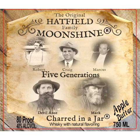 The Original Hatfield Family Moonshine Charred in a Jar Apple Butter The Original Hatfield Family Moonshine Charred in a Jar Apple Butter