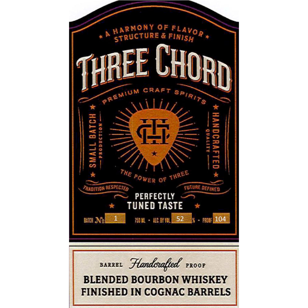 Three Chord Blended Bourbon Finished In Cognac Barrels