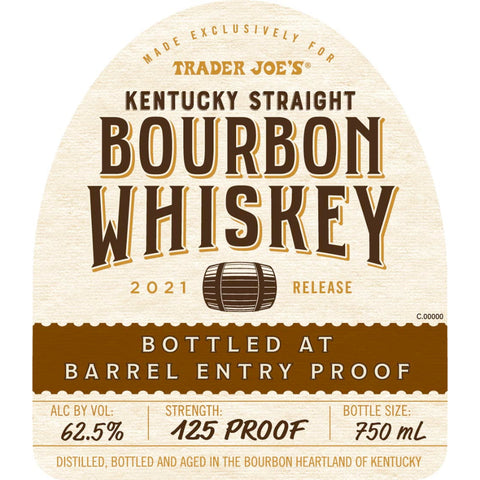 Trader Joe's Bourbon Barrel Entry Proof Trader Joe's Bourbon Barrel Entry Proof