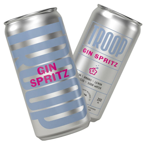 Troop Gin Spritz (4 Packs) Ready-To-Drink Cocktails Troop Beverage Co. Troop Gin Spritz (4 Packs) Ready-To-Drink Cocktails Troop Beverage Co.