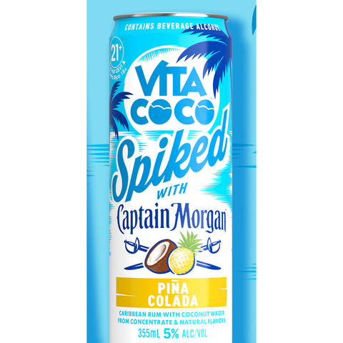 Vita Coco Spiked With Captain Morgan Piña Colada Vita Coco Spiked With Captain Morgan Piña Colada