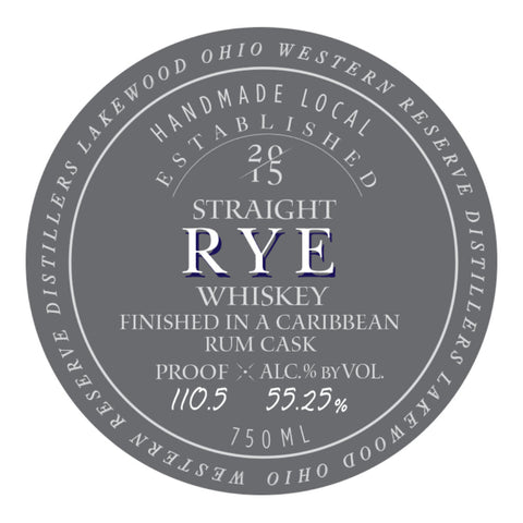 Western Reserve Cask Series Straight Rye Finished in a Caribbean Cask Western Reserve Cask Series Straight Rye Finished in a Caribbean Cask