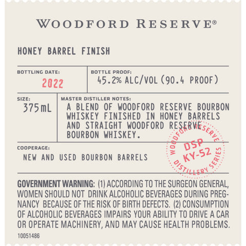 Woodford Reserve Honey Barrel Finish Bourbon Woodford Reserve Honey Barrel Finish Bourbon