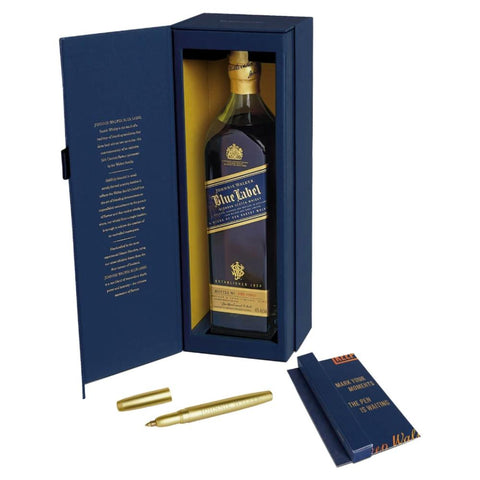 Johnnie Walker Blue Label With Gold Pen Gift Set Johnnie Walker Blue Label With Gold Pen Gift Set