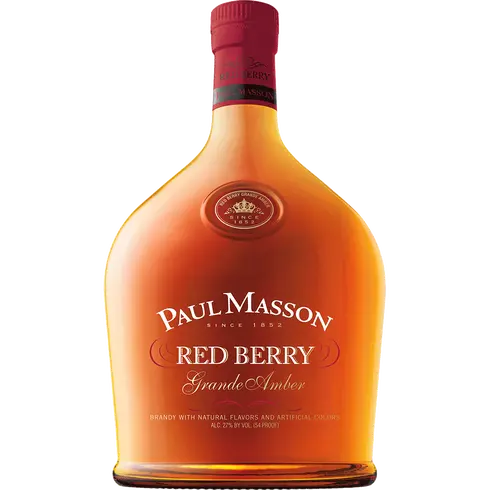 Paul Masson Grande Amber Red Berry Brandy Bottle - Smooth Brandy with Ripe Red Berry Flavor