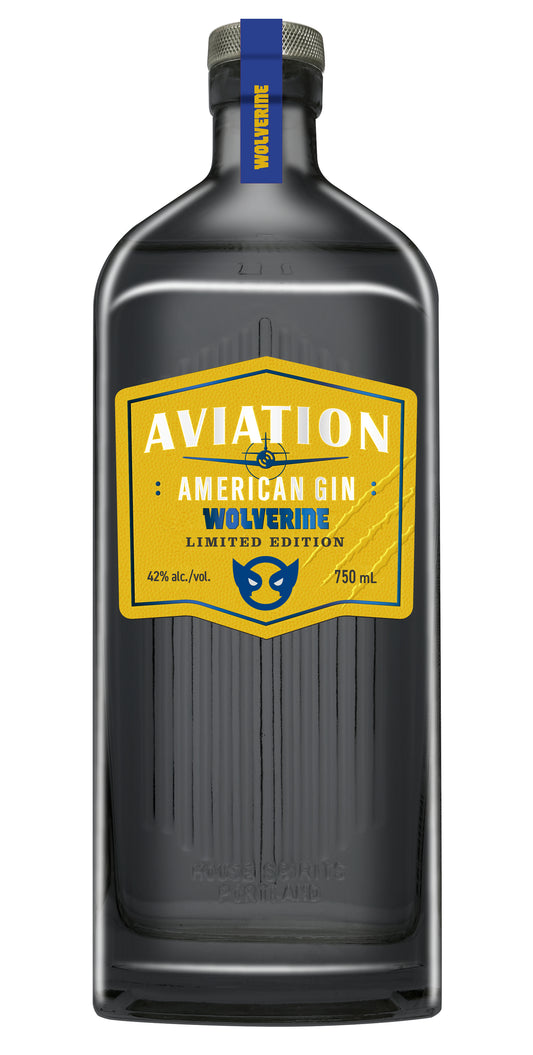 Aviation American Gin Wolverine Limited Edition Bottle with Yellow Label