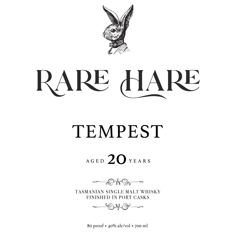 Rare Hare Tempest 20 Year Old Tasmanian Single Malt