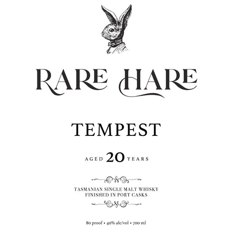 Rare Hare Tempest 20 Year Old Tasmanian Single Malt