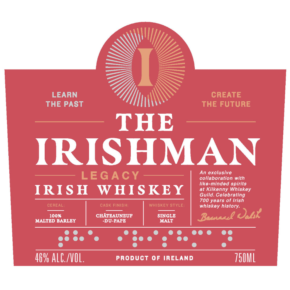 The Irishman Legacy Irish Whiskey