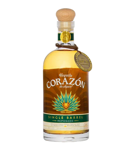 Corazon Single Barrel Anejo Aged in W.L. Weller Barrel Tequila Bottle