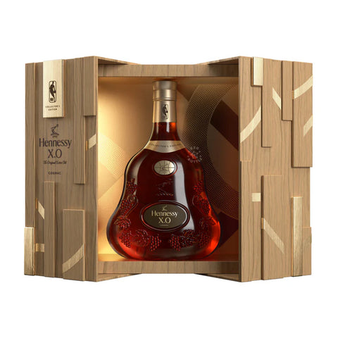 Hennessy XO Cognac NBA 2024 Collector's Edition in a premium wooden box