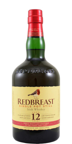 Redbreast Whiskey Irish Single Pot Still Aged 12 Years 80 Proof - 750 Ml