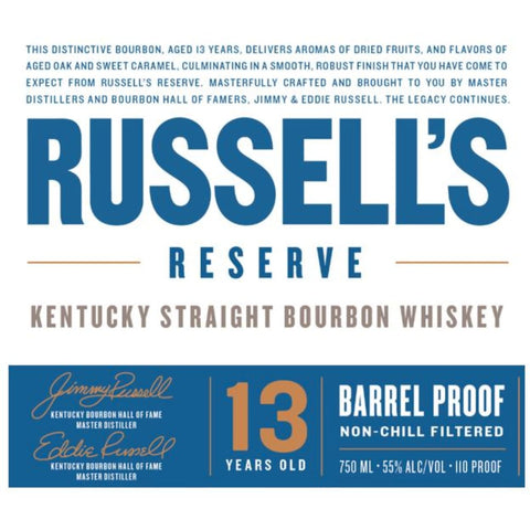 Russell's Reserve 13 Year Old Barrel Proof