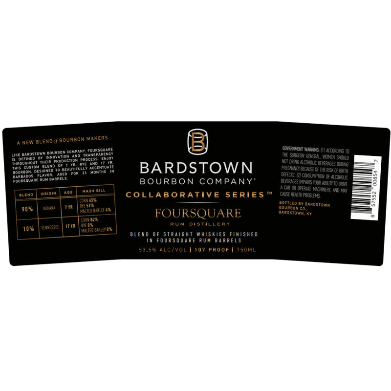 Bardstown Bourbon Collaborative Series Foursquare Blended Whiskey