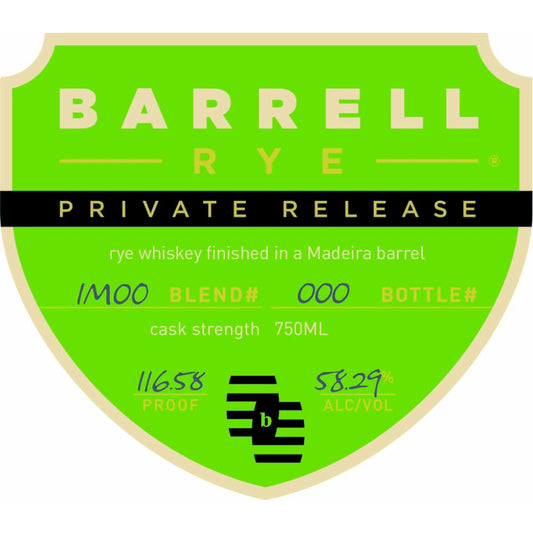Barrell Rye Private Release Madeira Barrel Finished