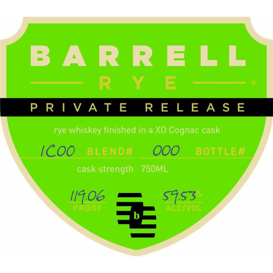 Barrell Rye Private Release OX Cognac Cask Finished