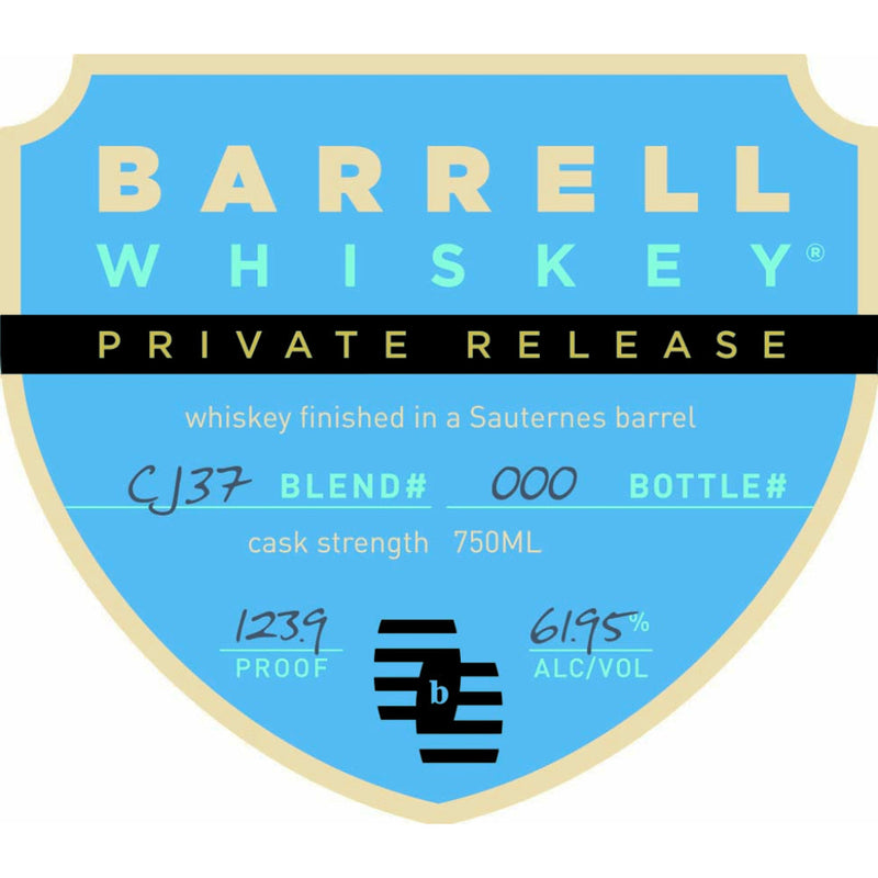 Barrell Whiskey Private Release CJ37