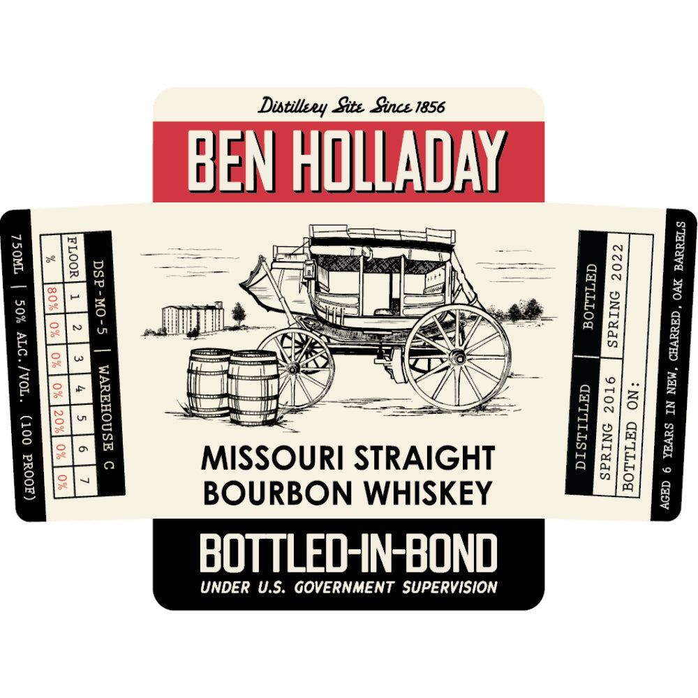 Ben Holladay Bottled in Bond Missouri Straight Bourbon