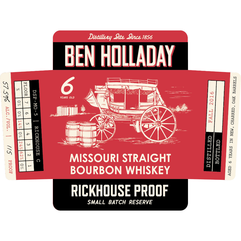 Ben Holladay Rickhouse Proof Small Batch Reserve Straight Bourbon