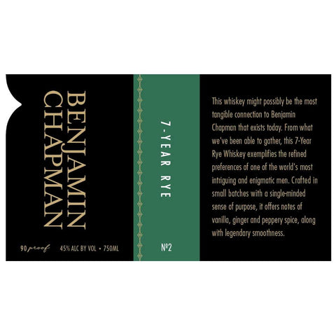 Benjamin Chapman 7 Year Rye