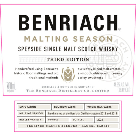 Benriach Malting Season Third Edition