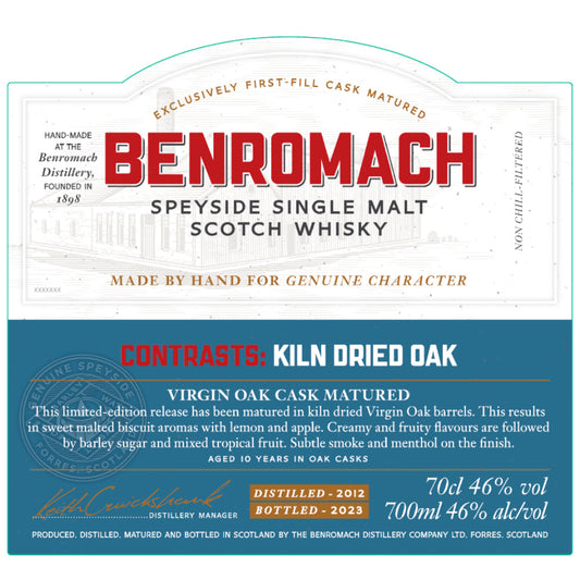 Benromach Contrasts: Kiln Dried Oak 2023 Release