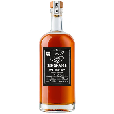 Bingham’s Bourbon Black A Certified Texas Whiskey™ by Ryan Bingham