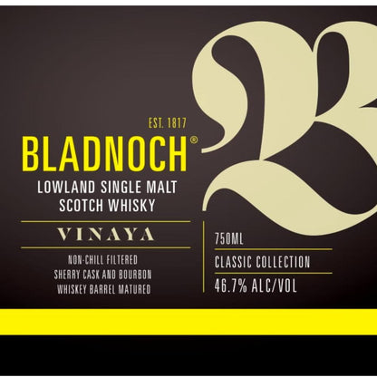 Bladnoch Vinaya Lowland Single Malt Scotch