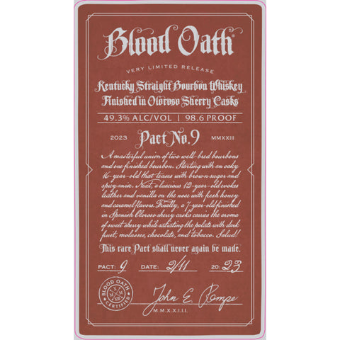 Blood Oath Pact No. 9