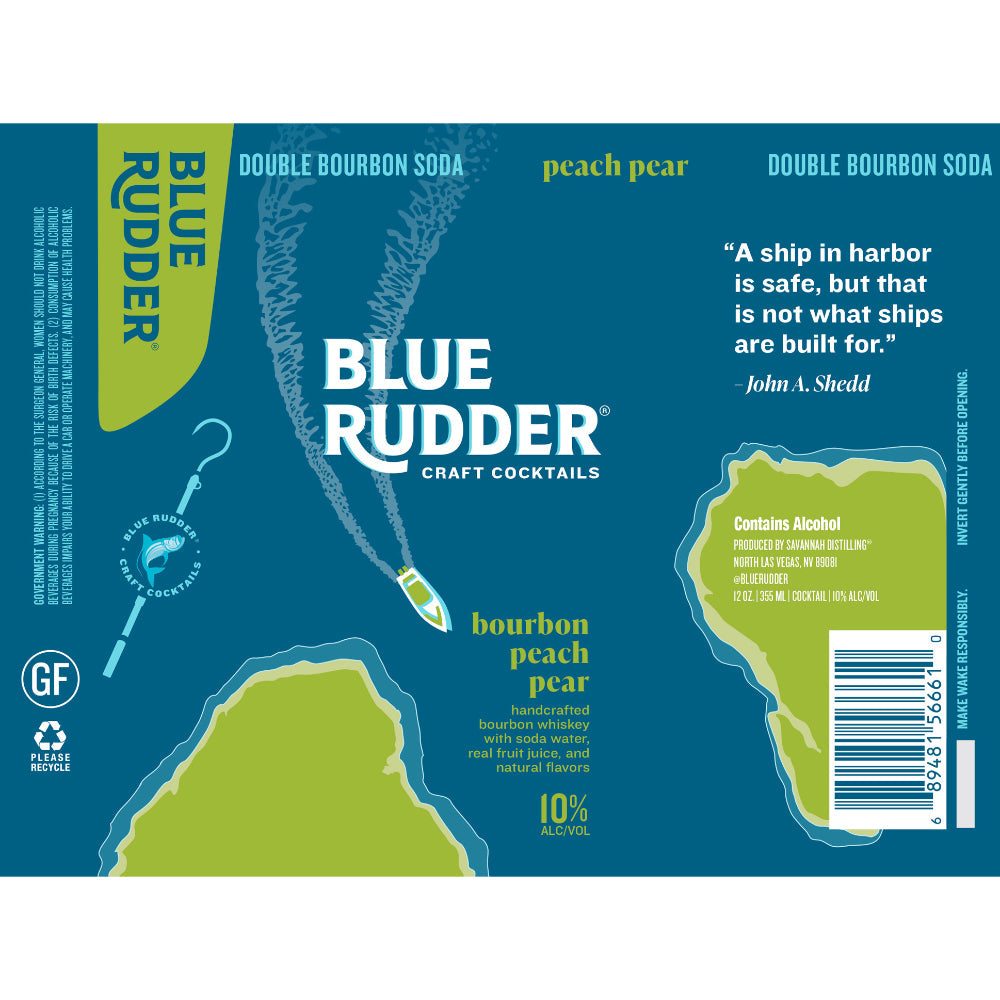 Blue Rudder Bourbon Peach Pear Cocktail