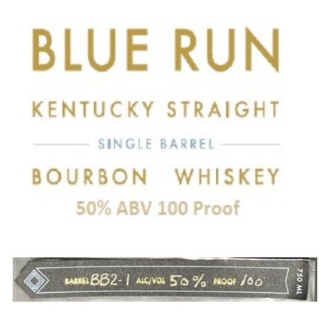 Blue Run Single Barrel Bourbon