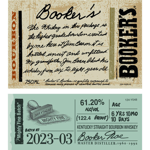 Booker's Bourbon 2023-03 “Might Fine Batch”