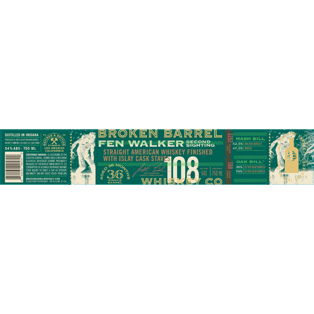 Broken Barrel Fen Walker Second Sighting Straight American Whiskey