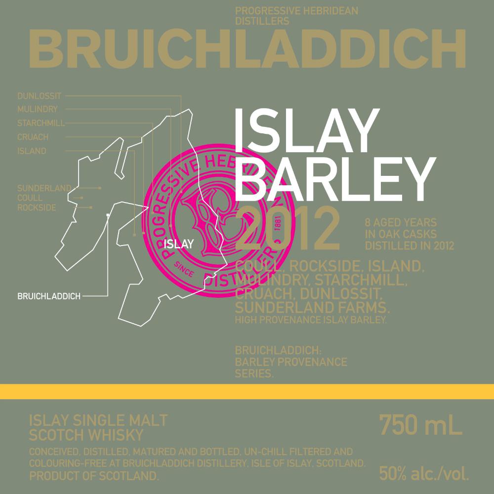 Bruichladdich Islay Barley 2012