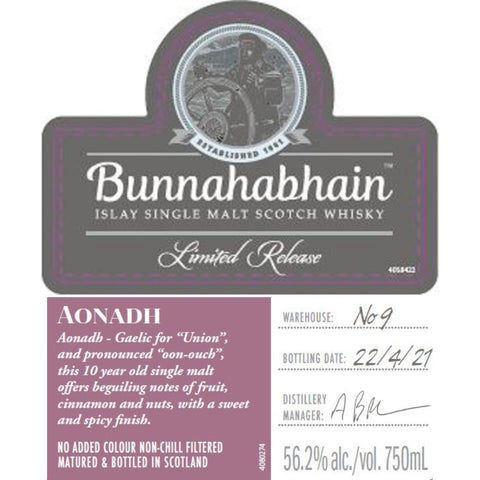 Bruichladdich Aonadh Limited Release