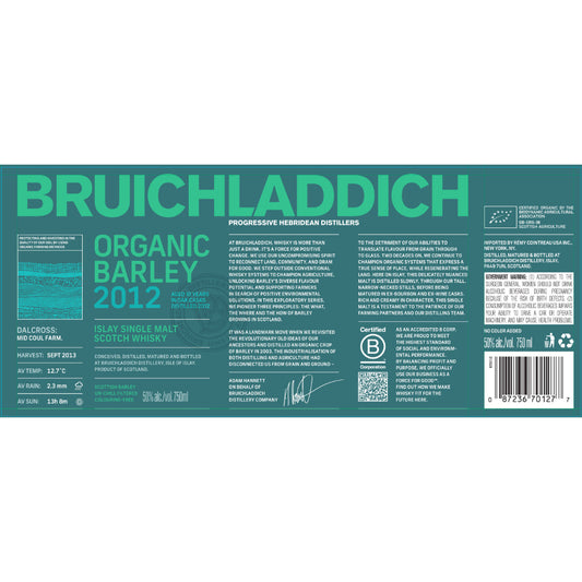 Bruichladdich Organic Barley 2012