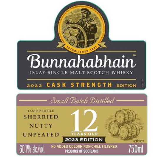 Bunnahabhain 12 Year Old Cask Strength 2023 Edition