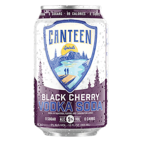 Canteen Black Cherry Vodka Soda 6pk