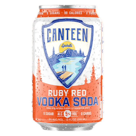 Canteen Ruby Red Grapefruit Vodka Soda 6pk