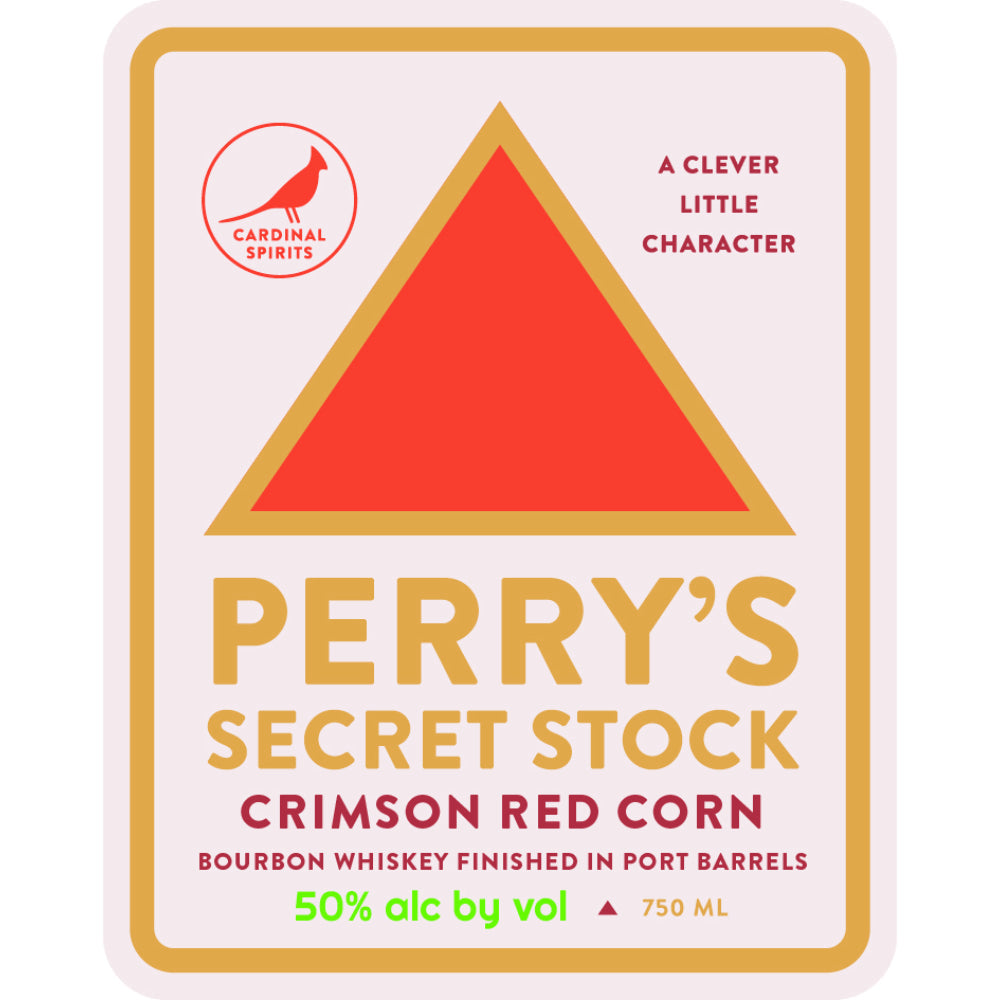 Cardinal Spirits Perry’s Secret Stock Crimson Red Corn Bourbon