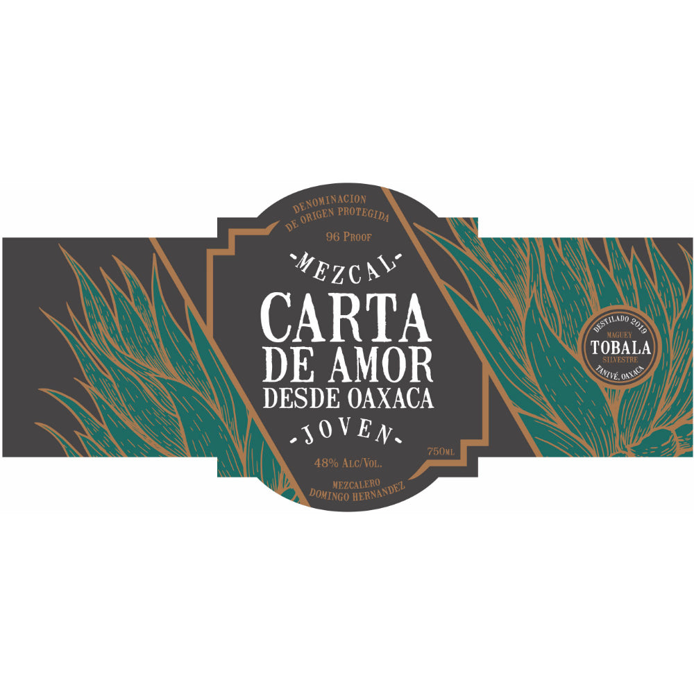Carta de Amor Maguey Tobalá Silvestre Joven Mezcal