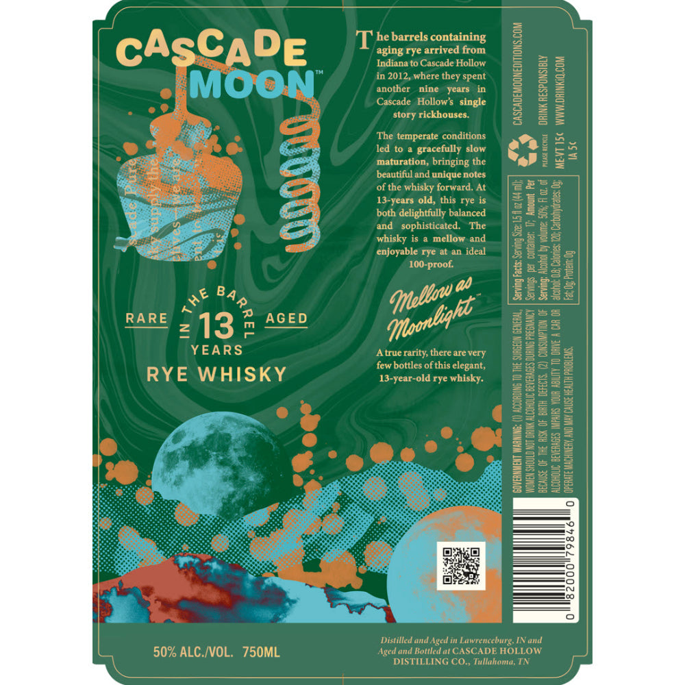 Cascade Moon 13 Year Old Rye Whisky