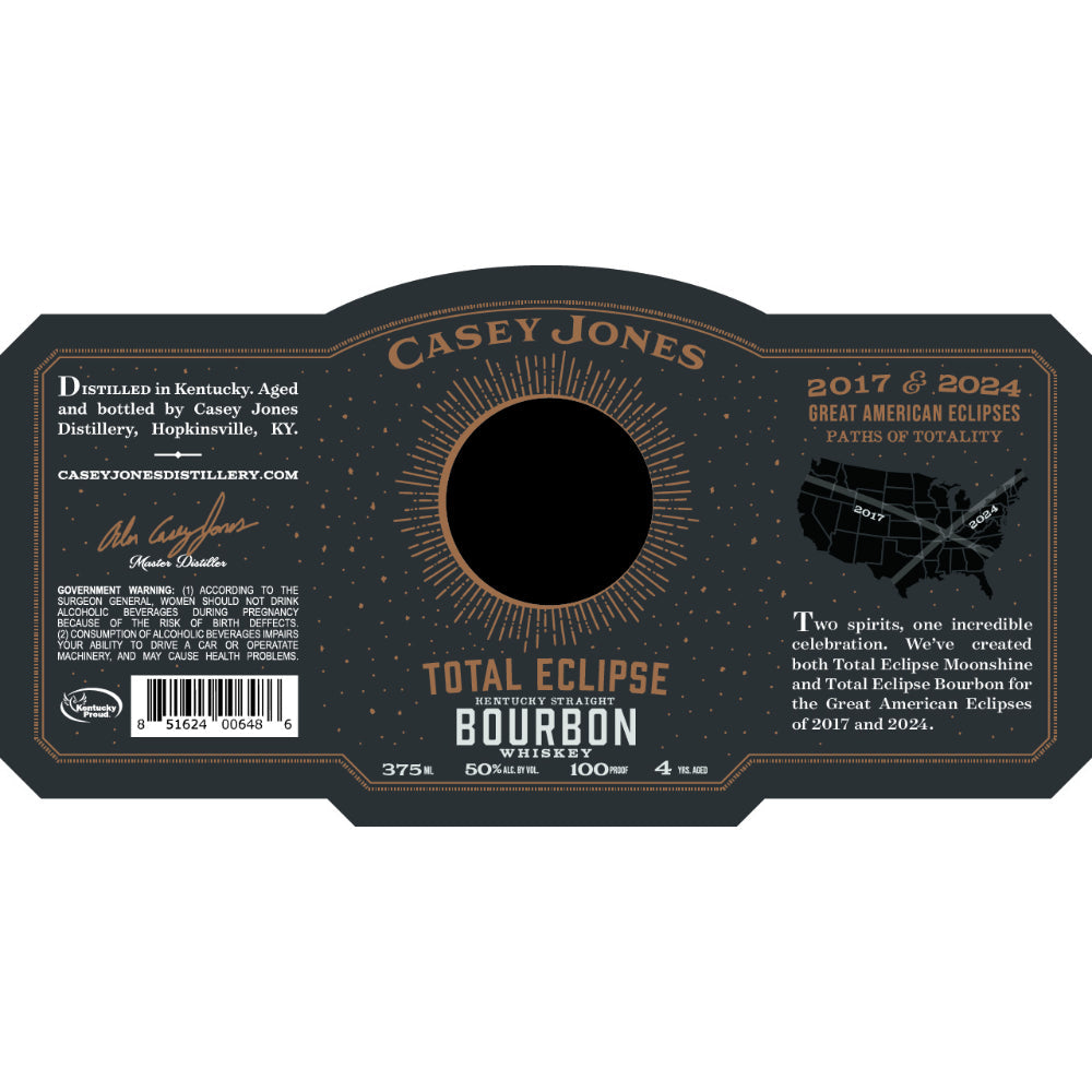 Casey Jones Total Eclipse Kentucky Straight Bourbon