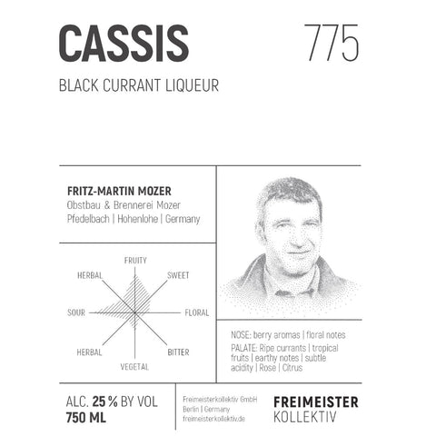 Cassis 775 Black Currant Liqueur